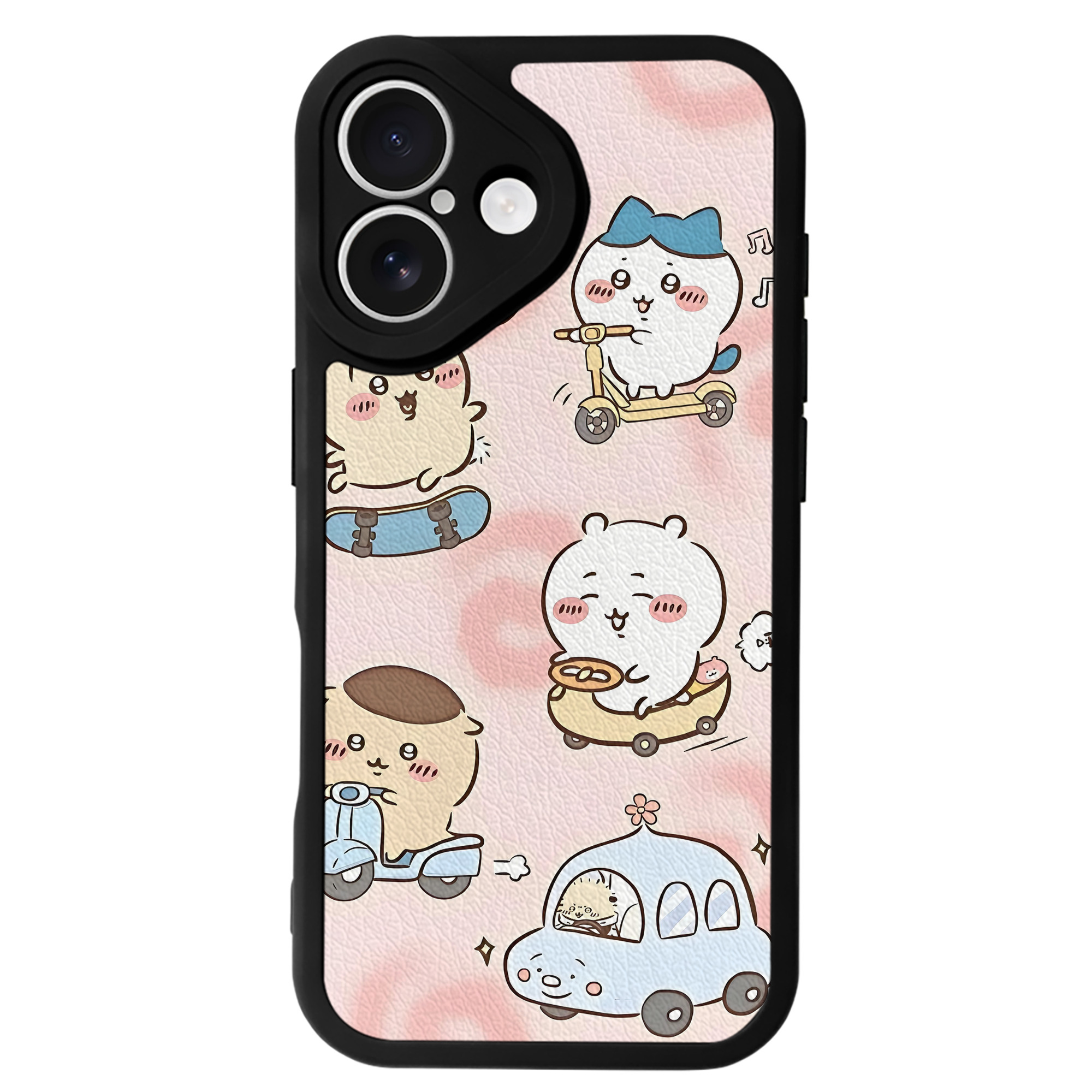 （画像用） ちいかわ Chii-kawa 【iPhone 16シリーズ対応】シリコンスマホケース（レザー調） 材質：シリコン